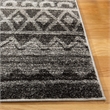 Safavieh Adirondack 6' X 9' Power Loomed Rug in Ivory and Charcoal