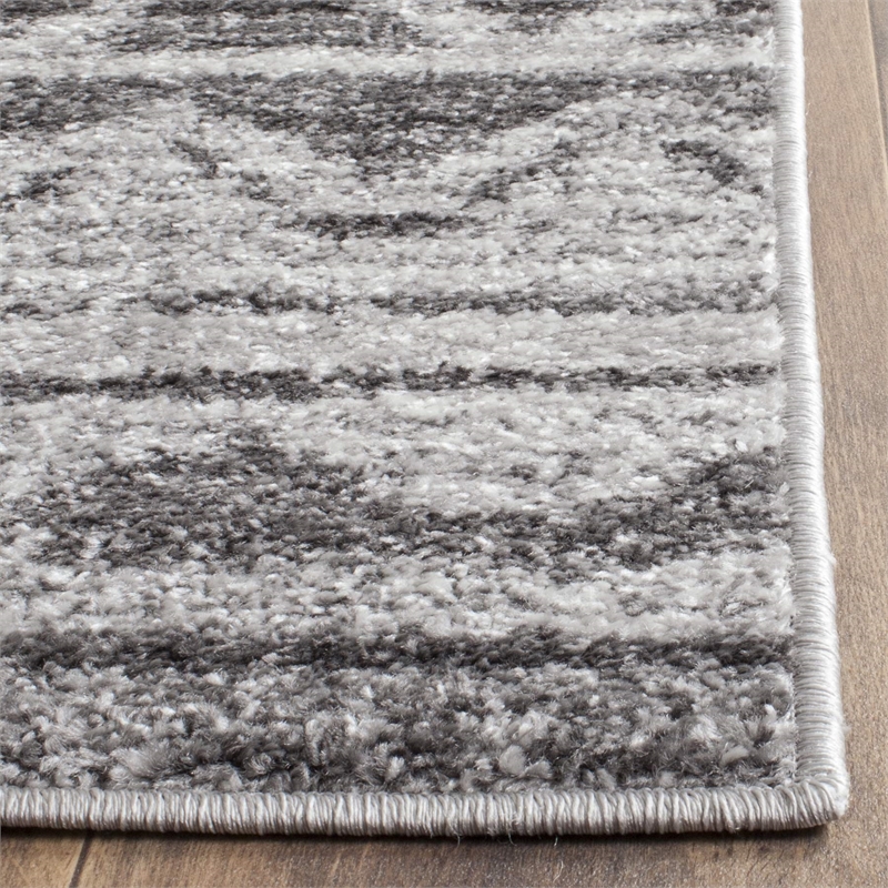 Safavieh Adirondack 8' X 10' Power Loomed Rug in Ivory and Charcoal