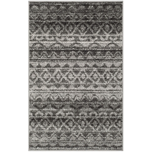 Safavieh Adirondack 9' X 12' Power Loomed Rug in Ivory and Charcoal