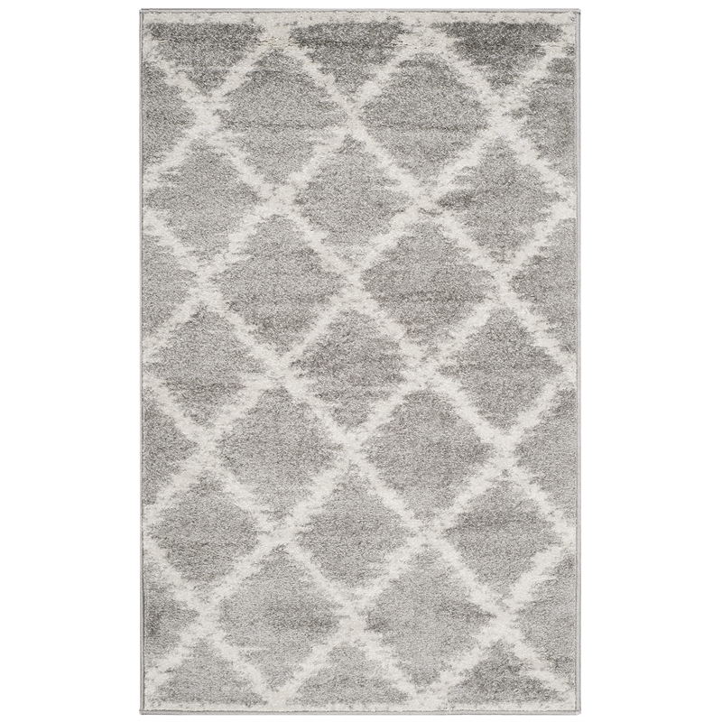 Safavieh Adirondack 3' X 5' Power Loomed Rug in Silver and Ivory