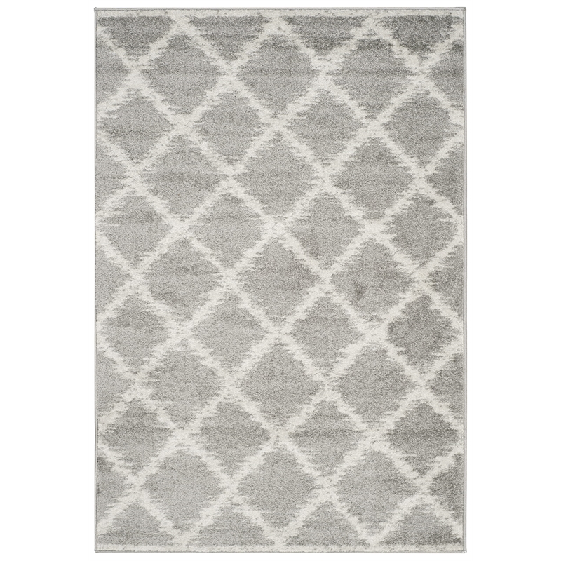 Safavieh Adirondack 4' X 6' Power Loomed Rug in Silver and Ivory