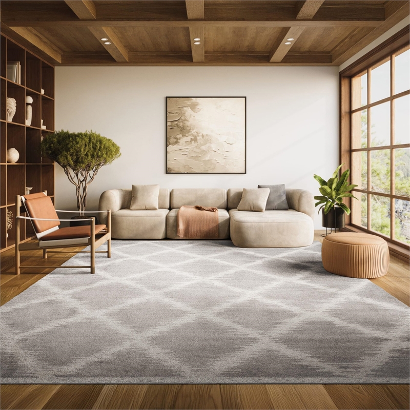 Safavieh Adirondack 8' X 10' Power Loomed Rug in Silver and Ivory