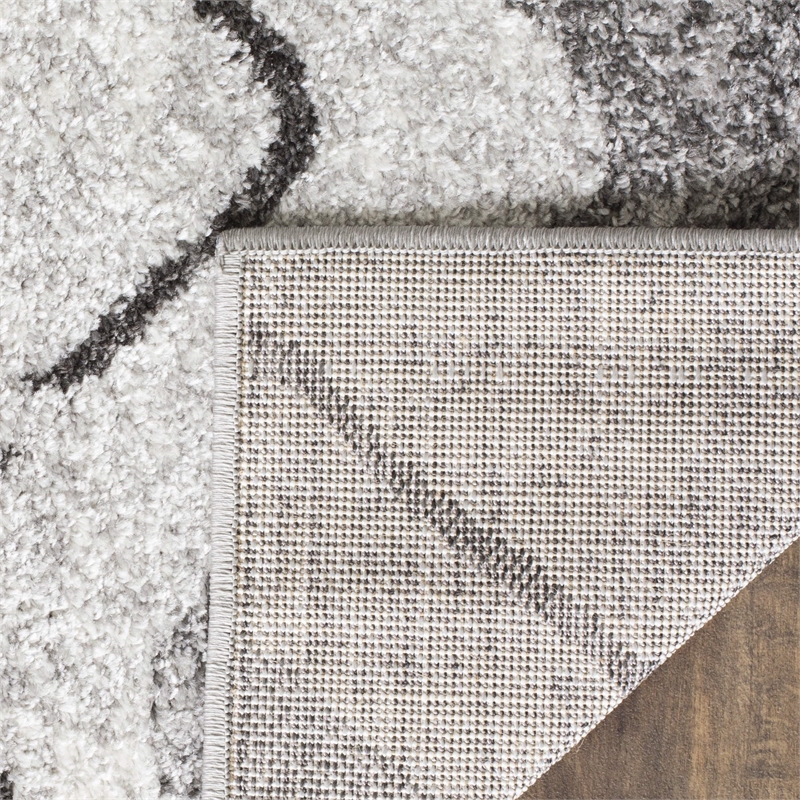 Safavieh Adirondack 3' X 5' Power Loomed Rug in Silver and Charcoal