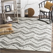Safavieh Adirondack 4' X 6' Power Loomed Rug in Silver and Charcoal
