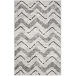 Safavieh Adirondack 4' X 6' Power Loomed Rug in Silver and Charcoal