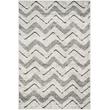 Safavieh Adirondack 6' X 9' Power Loomed Rug in Silver and Charcoal