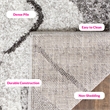 Safavieh Adirondack 9' X 12' Power Loomed Rug in Silver and Charcoal