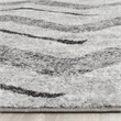 Safavieh Adirondack 9' X 12' Power Loomed Rug in Silver and Charcoal