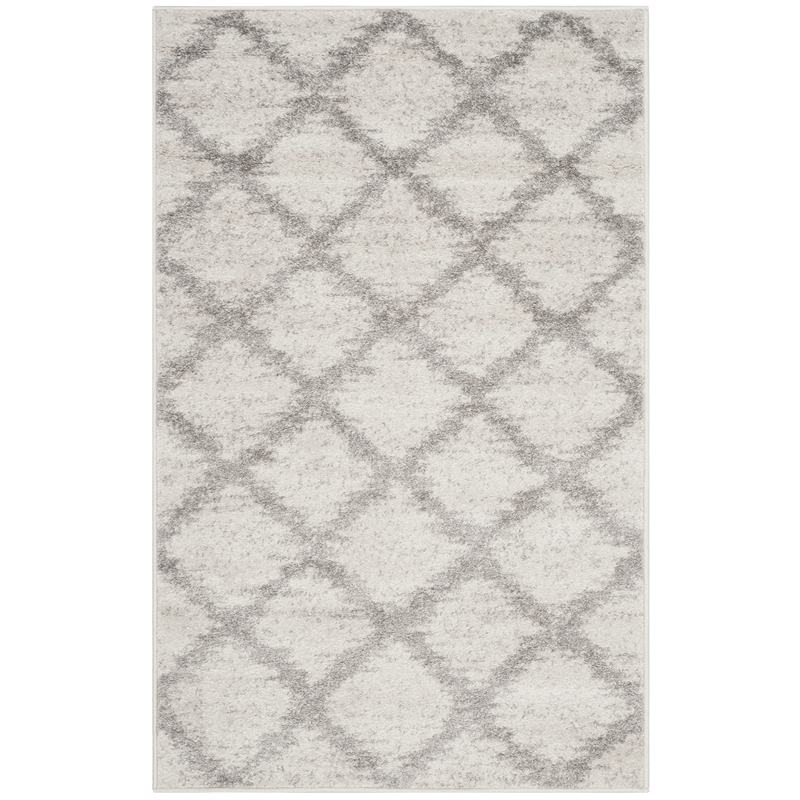 Safavieh Adirondack 3' X 5' Power Loomed Rug in Ivory and Silver