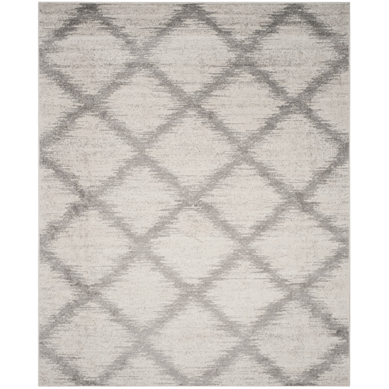 Safavieh Adirondack 6' X 9' Power Loomed Rug in Ivory and Silver