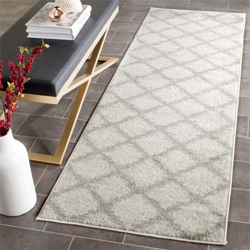 Safavieh Adirondack 9' X 12' Power Loomed Rug in Ivory and Silver