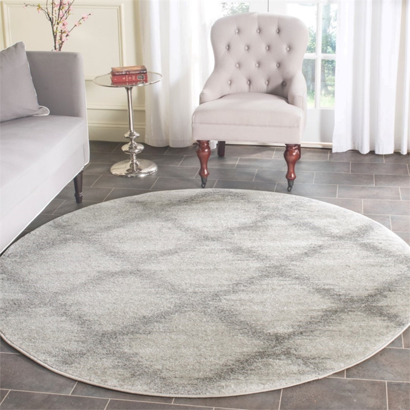 Safavieh Adirondack 9' X 12' Power Loomed Rug in Ivory and Silver