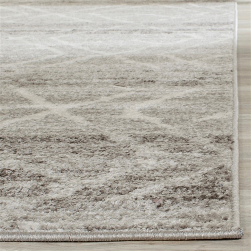 Safavieh Adirondack 3' X 5' Power Loomed Rug in Silver and Ivory