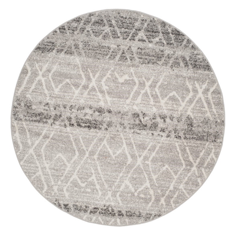 Safavieh Adirondack 3' X 5' Power Loomed Rug in Silver and Ivory