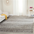 Safavieh Adirondack 4' X 6' Power Loomed Rug in Silver and Ivory