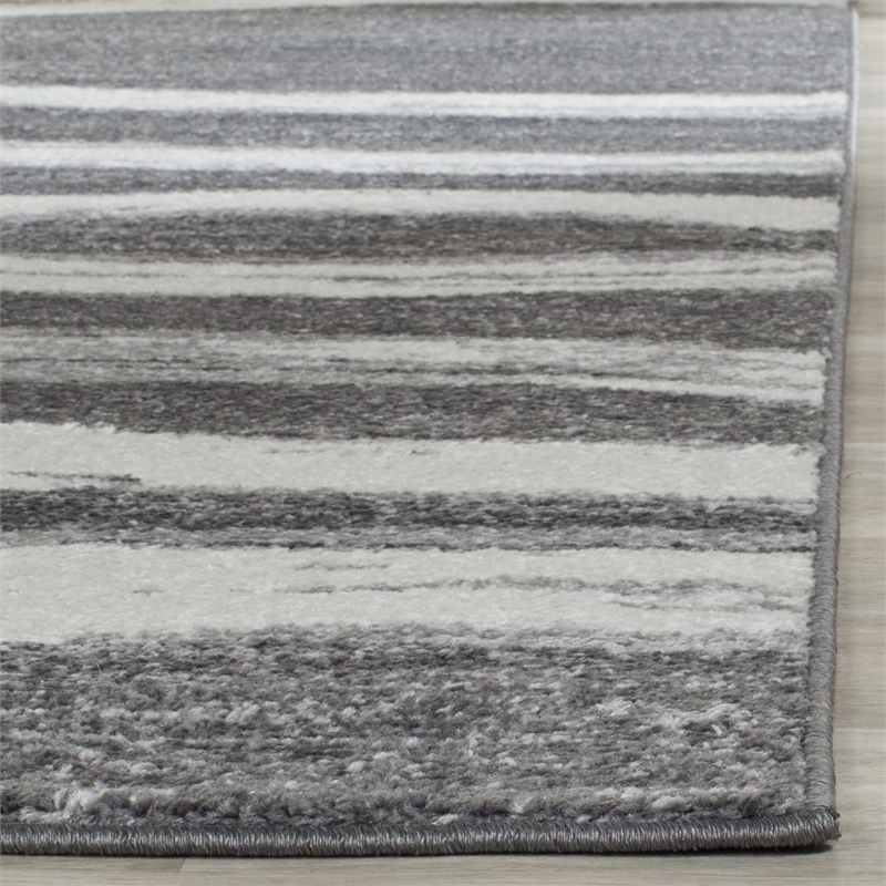 Safavieh Adirondack 3' X 5' Power Loomed Rug in Charcoal and Ivory