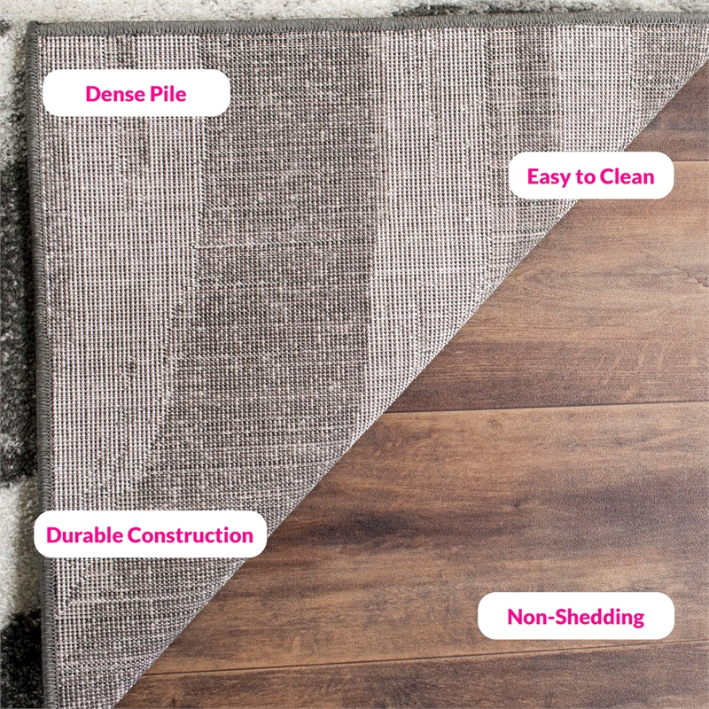 Safavieh Adirondack 8' X 10' Power Loomed Rug in Charcoal and Ivory
