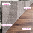 Safavieh Adirondack 8' X 10' Power Loomed Rug in Charcoal and Ivory