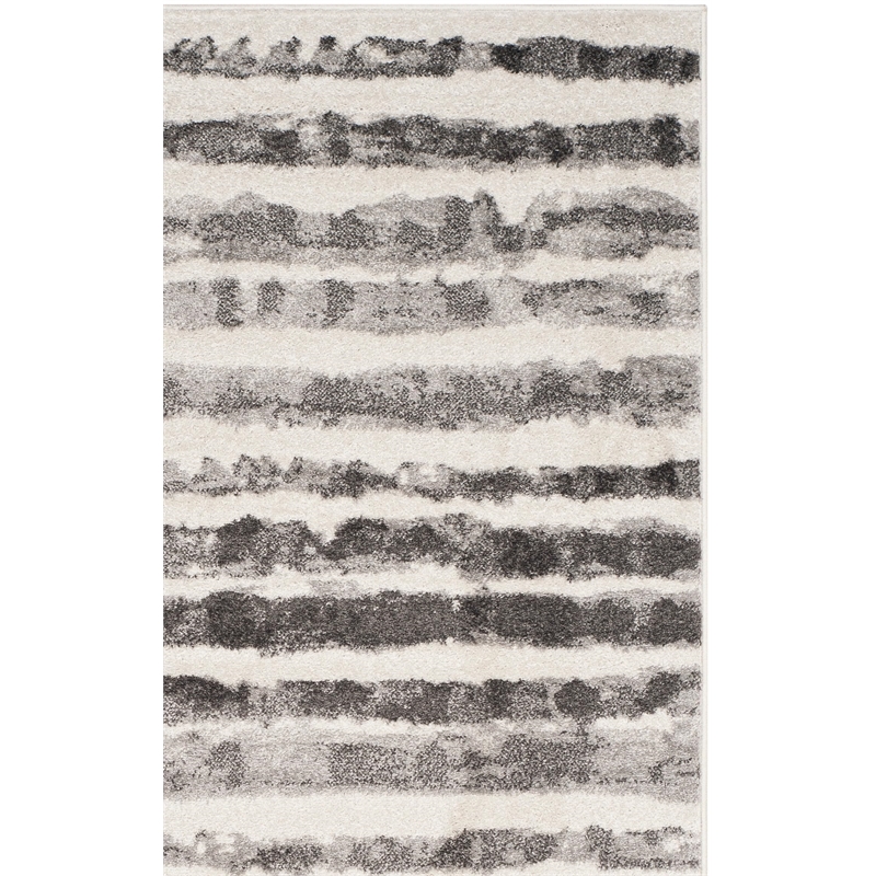 Safavieh Adirondack 8' X 10' Power Loomed Rug in Ivory and Charcoal