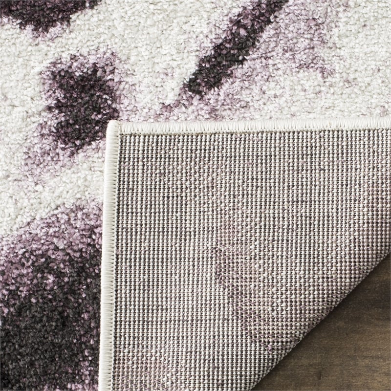 Safavieh Adirondack 3' X 5' Power Loomed Rug in Ivory and Purple