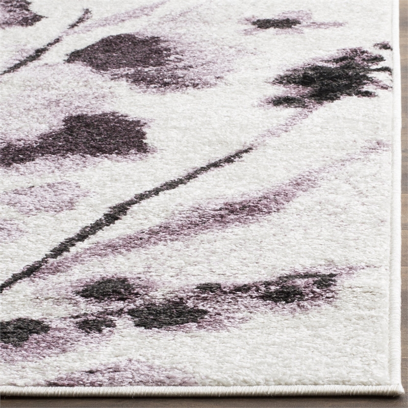Safavieh Adirondack 4' X 6' Power Loomed Rug in Ivory and Purple