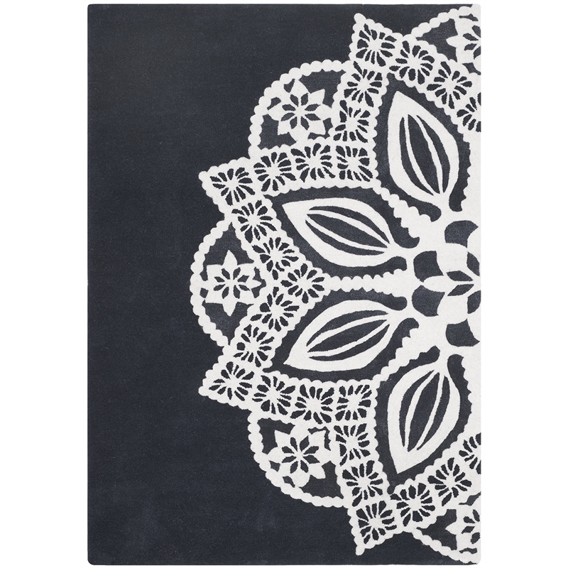 Safavieh Allure 5' X 8' Hand Tufted Wool Rug in Gray and Ivory