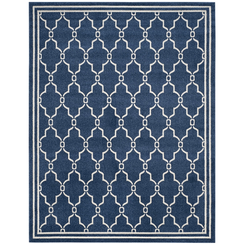 Safavieh Amherst 10' X 14' Power Loomed Rug in Navy and Beige