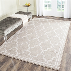 Safavieh Amherst 4' X 6' Power Loomed Rug in Wheat and Beige