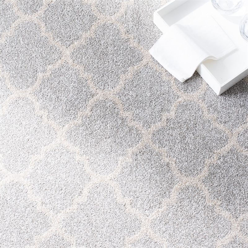 Safavieh Amherst 11' X 15' Power Loomed Rug in Light Gray and Beige