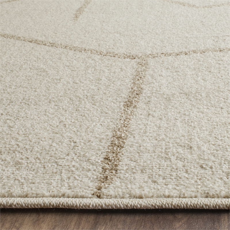 Safavieh Amherst 8' X 10' Power Loomed Rug in Ivory and Gray