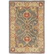 Safavieh Antiquity 12' X 18' Hand Tufted Wool Rug in Blue and Ivory