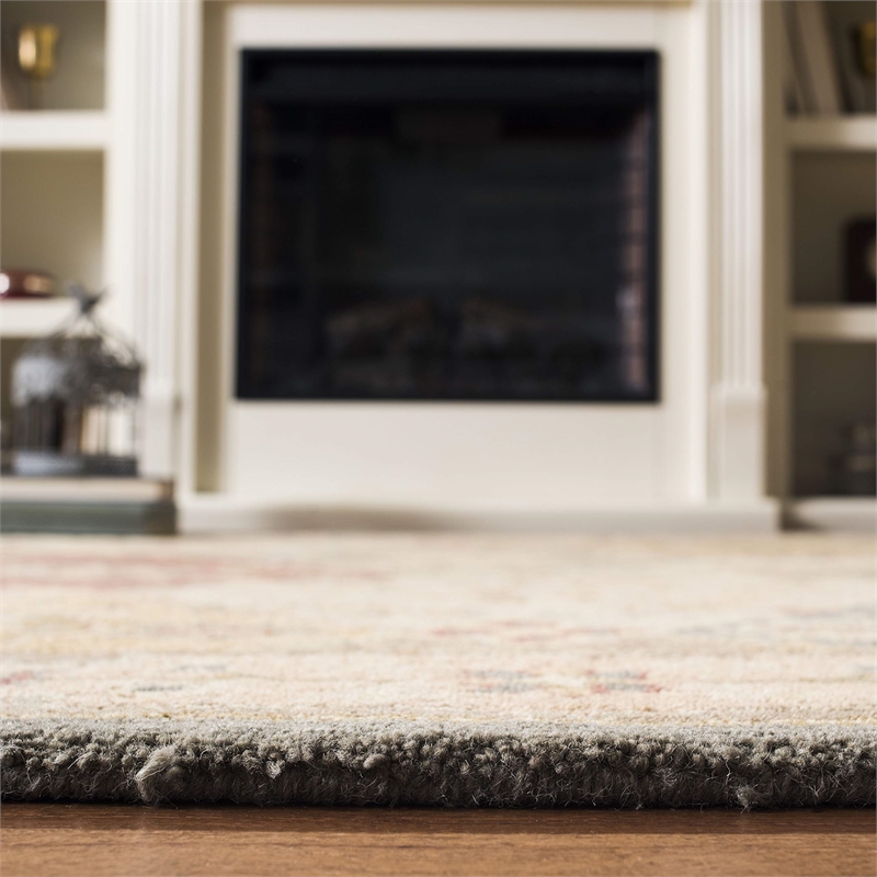 Safavieh Antiquity 12' X 18' Hand Tufted Wool Rug in and Beige