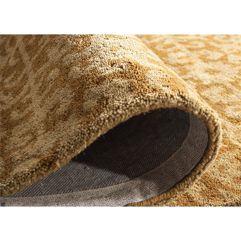 Safavieh Antiquity 11' X 17' Hand Tufted Wool Rug in Gold and Beige