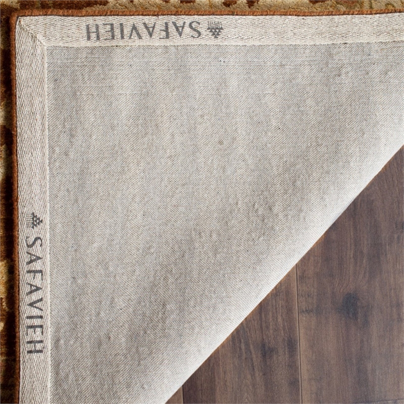 Safavieh Antiquity 3' X 5' Hand Tufted Wool Rug in Brown and Beige