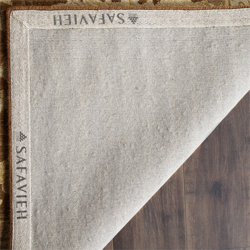 Safavieh Antiquity 4' X 6' Hand Tufted Wool Rug in Brown and Beige