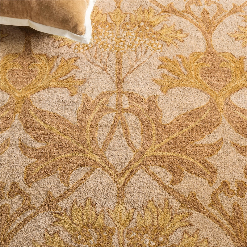 Safavieh Antiquity 3' X 5' Hand Tufted Wool Rug in Beige and Gold