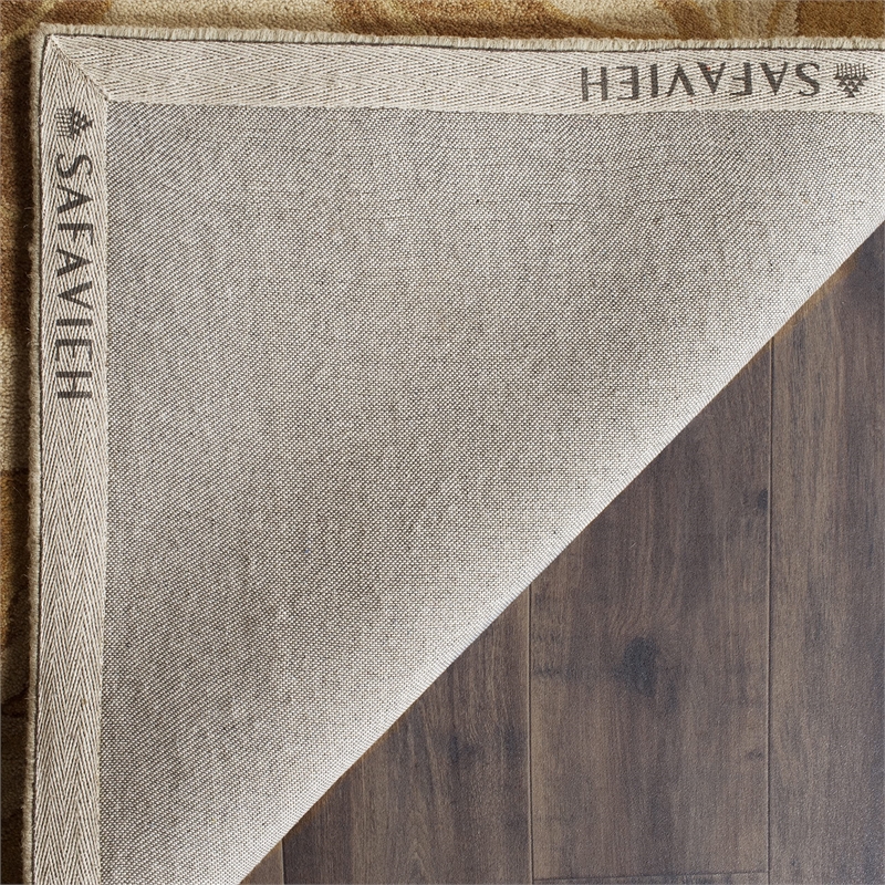 Safavieh Antiquity 5' X 8' Hand Tufted Wool Rug in Beige and Gold