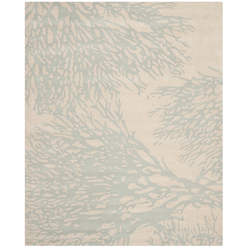 Safavieh Bella 9' X 12' Hand Tufted Wool Pile Rug in Beige and Blue