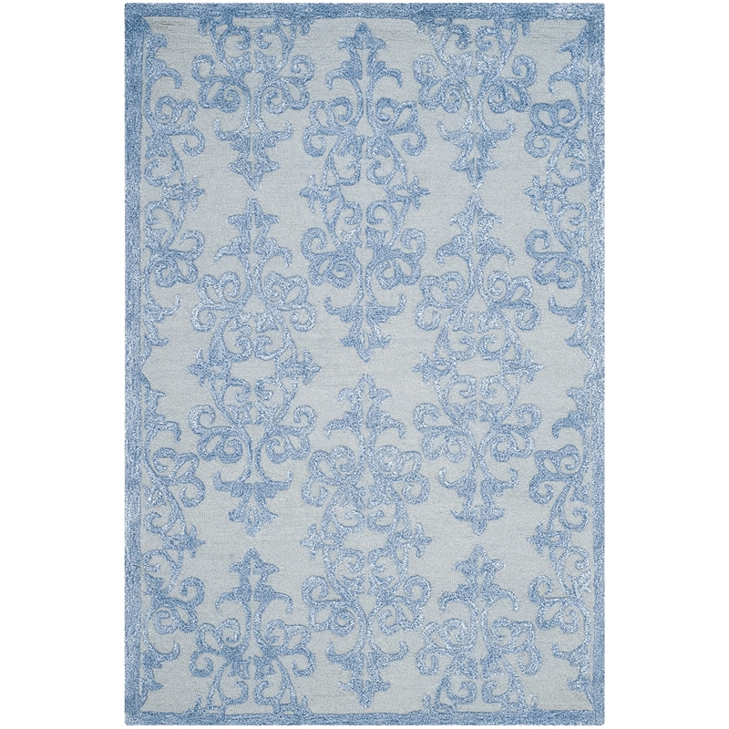 Safavieh Bella 4' X 6' Hand Tufted Wool Pile Rug in Blue