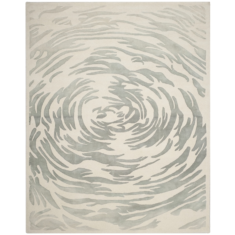 Safavieh Bella 8' X 10' Hand Tufted Wool Pile Rug in Ivory and Gray