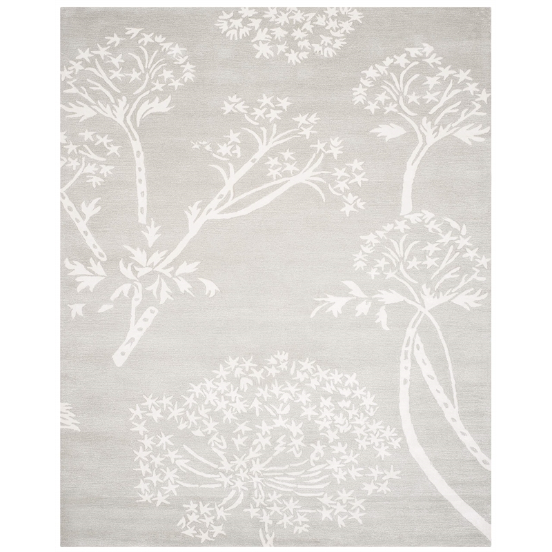 Safavieh Bella 8' X 10' Hand Tufted Wool Pile Rug in Gray and Ivory