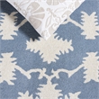 Safavieh Bella 4' X 6' Hand Tufted Wool Pile Rug in Blue and Ivory