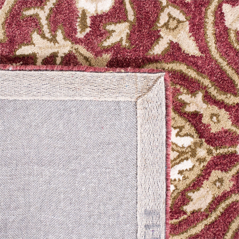 Safavieh Bella 4' X 6' Hand Tufted Wool Pile Rug in Rose and Taupe
