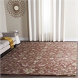 Safavieh Bella 5' Square Hand Tufted Wool Rug in Rose and Taupe
