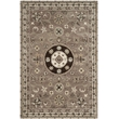 Safavieh Bella 4' X 6' Hand Tufted Wool Rug in Taupe and Light Gray