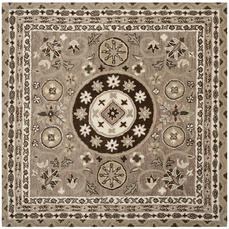 Safavieh Bella 5' Square Hand Tufted Wool Rug