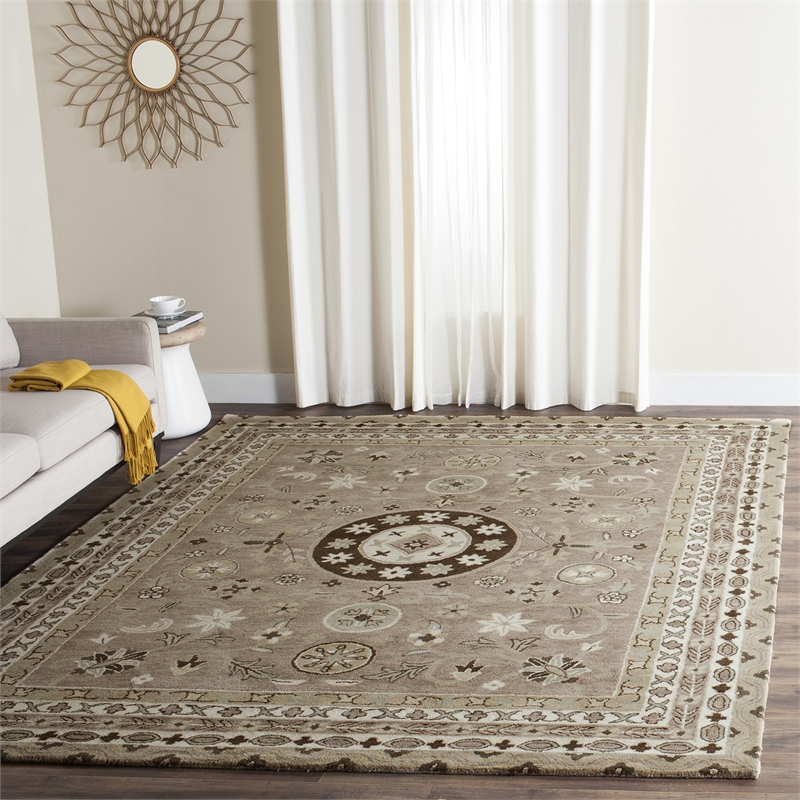 Safavieh Bella 5' Square Hand Tufted Wool Rug