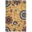 Safavieh Blossom 4' X 6' Hand Hooked Wool Rug in Gold
