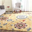 Safavieh Blossom 4' X 6' Hand Hooked Wool Rug in Gold