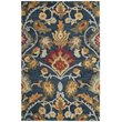 Safavieh Blossom 5' X 8' Hand Hooked Wool Rug in Navy